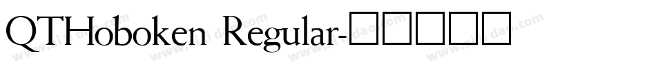 QTHoboken Regular字体转换